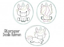 Stickserie - Glitzerpupser Doodle Rahmen